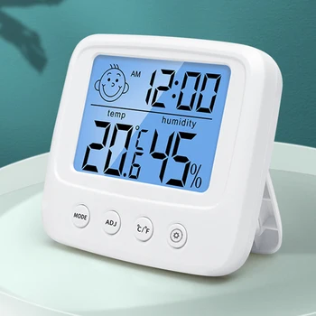Цифров LCD удобен Сензор за температурата в стаята, влага, Термометър-влагомер