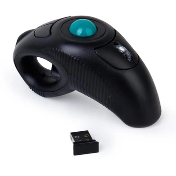 Цифрова безжична мишка с тракбол 2,4 Ghz, Ергономичен дизайн, мишка с тракбол, използвана пръсти, Преносими оптична мишка за КОМПЮТЪР с Android TV