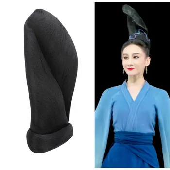 Черни класически танцови аксесоари за коса, за жени, за да проверите за студийната фотография за момичета, аксесоари за коса принцеса Hanfu