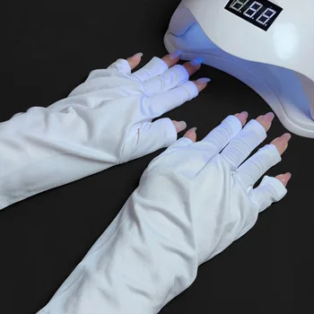 Чифт ръкавици за дизайн на ноктите, ръкавица за защита от UV-лъчи, Защитни ръкавици За Дизайн на нокти, гел лак, UV-led лампа, Инструмент